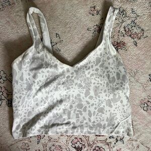 Lululemon Align Tank Top Cheetah Camo Antique White Multi